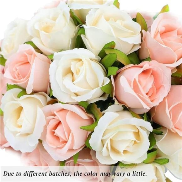 24Heads Artificial Rose Flowers Bouquet Silk Flower Roses with Stems Home Bridal - Picture 5 of 6